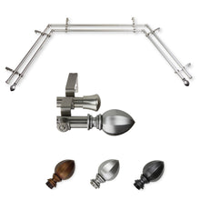 Load image into Gallery viewer, Garnet 13/16" Double Bay Curtain Rod