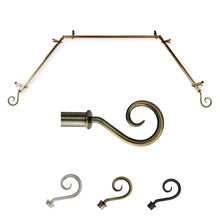 Load image into Gallery viewer, Curl 13/16" Single Bay Curtain Rod