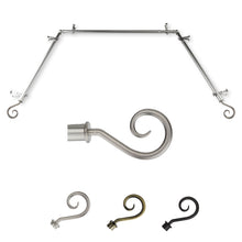 Load image into Gallery viewer, Curl 13/16" Single Bay Curtain Rod