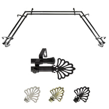 Load image into Gallery viewer, Fan 13/16" Double Bay Curtain Rod