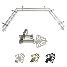 Load image into Gallery viewer, Fan 13/16" Double Bay Curtain Rod