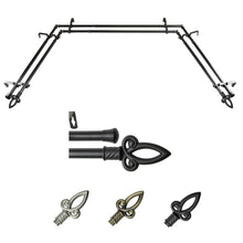Load image into Gallery viewer, Spire 13/16" Double Bay Curtain Rod