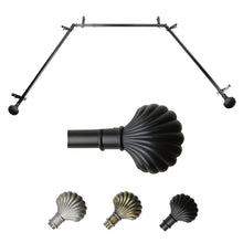 Load image into Gallery viewer, Scallop 13/16" Single Bay Curtain Rod