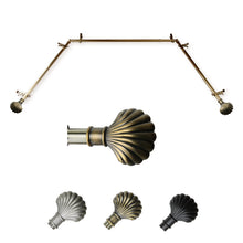 Load image into Gallery viewer, Scallop 13/16" Single Bay Curtain Rod