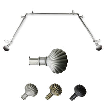 Load image into Gallery viewer, Scallop 13/16" Single Bay Curtain Rod