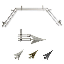 Load image into Gallery viewer, Alpha 13/16" Double Bay Curtain Rod