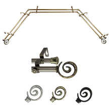 Load image into Gallery viewer, Spiral 13/16" Double Bay Curtain Rod