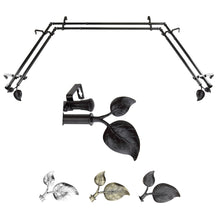 Load image into Gallery viewer, Ivy 13/16" Double Bay Curtain Rod