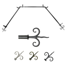 Load image into Gallery viewer, Fleur 13/16" Single Bay Curtain Rod