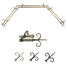 Load image into Gallery viewer, Fleur 13/16" Double Bay Curtain Rod