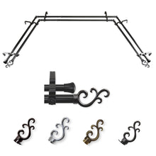 Load image into Gallery viewer, Swan 13/16" Double Bay Curtain Rod