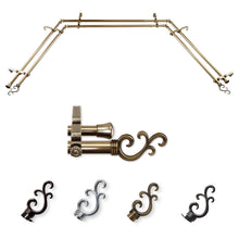 Load image into Gallery viewer, Swan 13/16" Double Bay Curtain Rod