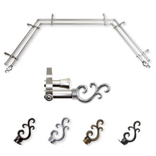 Load image into Gallery viewer, Swan 13/16" Double Bay Curtain Rod