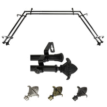 Load image into Gallery viewer, Bloom 13/16" Double Bay Curtain Rod