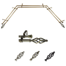 Load image into Gallery viewer, Marquise 13/16" Double Bay Curtain Rod