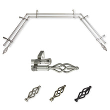 Load image into Gallery viewer, Marquise 13/16" Double Bay Curtain Rod