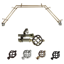 Load image into Gallery viewer, Twist 13/16" Double Bay Curtain Rod