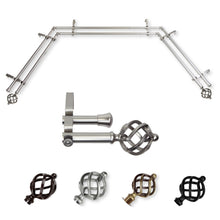 Load image into Gallery viewer, Twist 13/16" Double Bay Curtain Rod