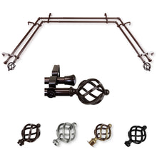 Load image into Gallery viewer, Twist 13/16" Double Bay Curtain Rod