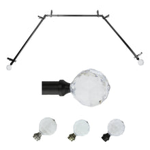 Load image into Gallery viewer, Faceted 13/16" Single Bay Curtain Rod