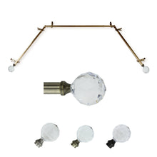 Load image into Gallery viewer, Faceted 13/16" Single Bay Curtain Rod