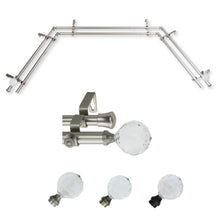 Load image into Gallery viewer, Faceted 13/16" Double Bay Curtain Rod