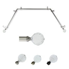 Load image into Gallery viewer, Faceted 13/16" Single Bay Curtain Rod