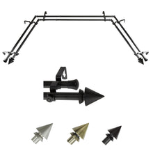 Load image into Gallery viewer, Cone 13/16" Bay Double Curtain Rod