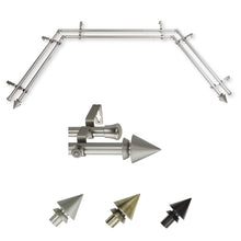Load image into Gallery viewer, Cone 13/16" Bay Double Curtain Rod
