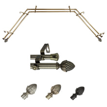 Load image into Gallery viewer, Acorn 13/16" Double Bay Curtain Rod