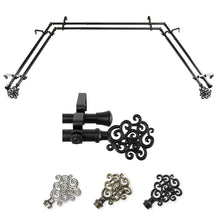 Load image into Gallery viewer, Tidal 13/16" Double Bay Curtain Rod