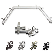 Load image into Gallery viewer, Delilah 13/16" Double Bay Curtain Rod