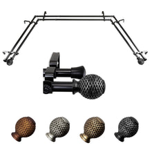 Load image into Gallery viewer, Ozana 13/16" Double Bay Curtain Rod