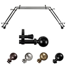 Load image into Gallery viewer, Arman 13/16" Double Bay Curtain Rod