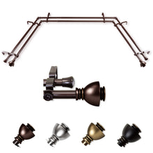 Load image into Gallery viewer, Alma 13/16" Double Bay Curtain Rod