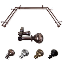 Load image into Gallery viewer, Naomi 13/16" Double Bay Curtain Rod