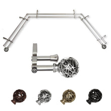 Load image into Gallery viewer, Leanette 13/16" Double Bay Curtain Rod