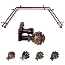 Load image into Gallery viewer, Eleanor 13/16" Double Bay Curtain Rod