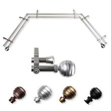 Load image into Gallery viewer, Poise 13/16" Double Bay Curtain Rod