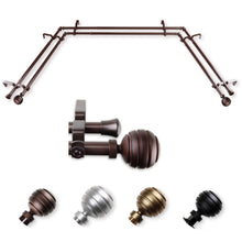 Load image into Gallery viewer, Poise 13/16" Double Bay Curtain Rod