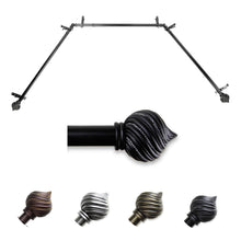 Load image into Gallery viewer, Bisque 13/16" Single Bay Curtain Rod