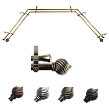Load image into Gallery viewer, Bisque 13/16" Double Bay Curtain Rod
