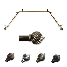 Load image into Gallery viewer, Bisque 13/16" Single Bay Curtain Rod