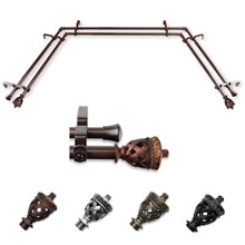 Load image into Gallery viewer, Arielle 13/16" Double Bay Curtain Rod