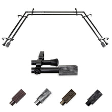 Load image into Gallery viewer, Alder 13/16" Double Bay Curtain Rod