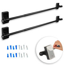 Load image into Gallery viewer, Self-adhesive or Wall Mounted Rod 17-30 inch (Set of 2)