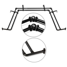 Load image into Gallery viewer, 5/8" Blackout Double Bay Curtain Rod