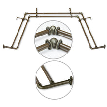 Load image into Gallery viewer, 5/8" Blackout Double Bay Curtain Rod