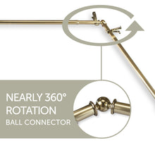 Load image into Gallery viewer, Faceted 13/16" 5-Sided Bay Curtain Rod