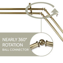 Load image into Gallery viewer, Trumpet Double Corner Curtain Rod